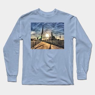 Esplanade Riel Bridge Winnipeg Long Sleeve T-Shirt